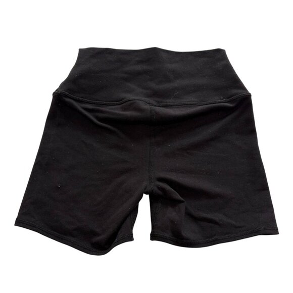 ALO Yoga 5" Airbrush High Waist Biker Shorts in Black - Picture 4 of 6